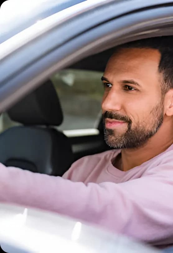 Driver in car